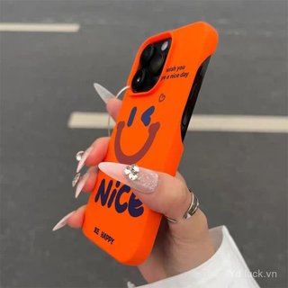 Ốp Bảo Vệ Thời Trang Sáng Tạo Tinh Tế Mặt Cười Đẹp Hợp Thời Trang Thích Hợp Cho iPhone 17promax 11 12pro 13promax 14 Half Pack Soft Case 15plus 16pro 17 13 14pro 15 16 Ốp Điện Thoại Chống Sốc