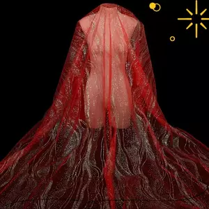 Vải lưới họa tiết Sequin NICOLOO, Sợi lấp lánh 160cm * 1 thước sáng bóng, Thời trang chống mài mòn DIY Ren lấp lánh Tulle Dance Tutu Đạo cụ trang trí