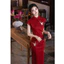 WHX [Phong cách mới]#旗袍#连衣裙#新中式改良旗袍#红色新娘服#结婚服#订婚服#敬酒服 Sườn xám đeo hàng ngày