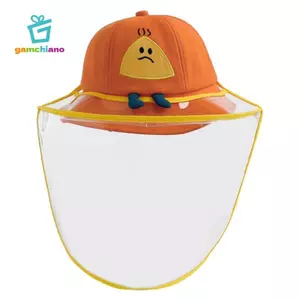Phim hoạt hình trẻ em Mũ chống nắng trong suốt Tấm chắn toàn mặt Tấm che chống tia cực tím Nắp xô Câu cá