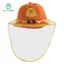 Phim hoạt hình trẻ em Mũ chống nắng trong suốt Tấm chắn toàn mặt Tấm che chống tia cực tím Nắp xô Câu cá