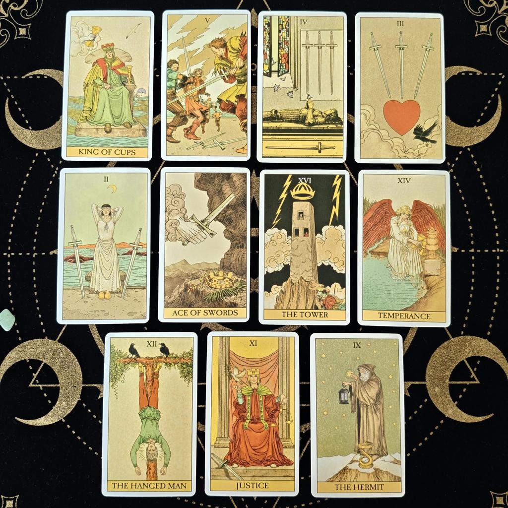 Before Tarot Cards A 78 Oracle English Visions Bói toán Phiên bản Deck Borad Chơi trò chơi dành cho người mới bắt đầu saixit2vn