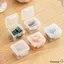 Hộp lưu trữ nhỏ CHEESELY, có nắp Hộp vuông trong suốt, Đồ dùng lưu trữ gia đình bằng nhựa đa chức năng Hạt thủ công