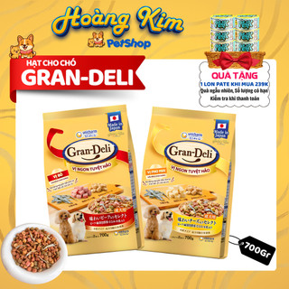 Hạt Cho Chó Trưởng Thành GRAN DELI Gói 700G Vị Phô Mai Và Bò Tuyệt