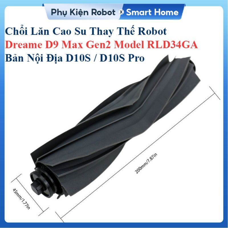 Phụ Kiện Thay Thế Robot Dreame D9 Max Gen2 Model RLD34GA, D10S/ D10S Pro Bản Nội Địa/ Chổi lăn, chổi cạnh, bộ lọc, Khăn/