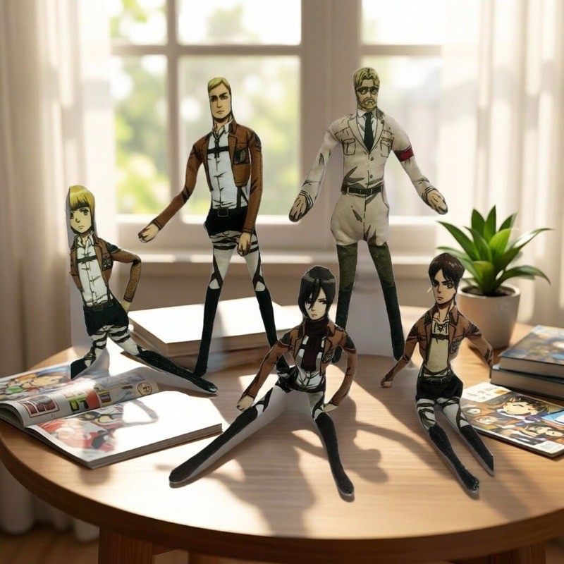 Anime Tấn Công Titan Levi Ackerman Cosplay Búp Bê Sang Trọng Nhồi Bông Hình Búp Bê Trang Trí Phòng Trừu Tượng Chung Di Động Unisex Quà Tặng