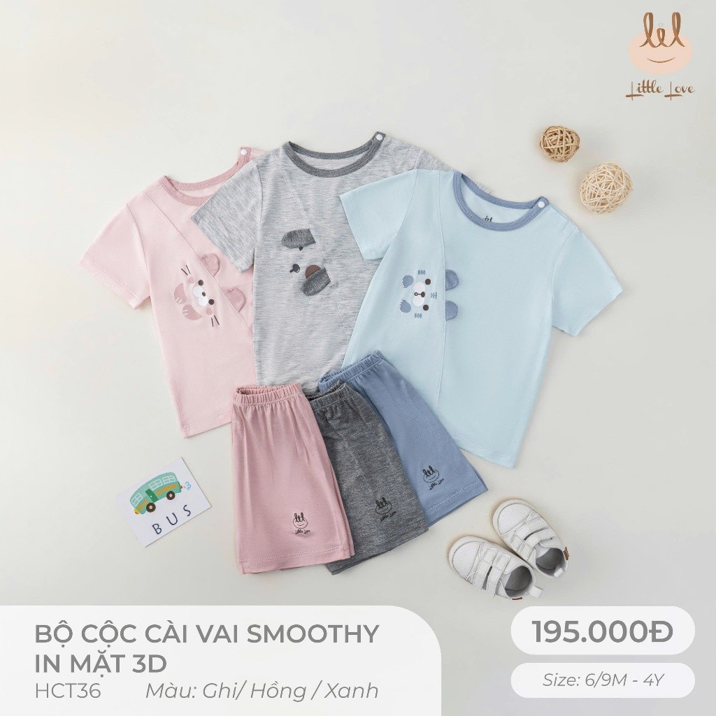 BỘ CỘC TAY VẢI SỢI TRE KHÁNG KHUẨN[ SIÊU MỀM, MÁT, MỊN CO DÃN VÀ THẤM HÚT TỐT] SZ CHO BÉ TỪ 6/9M - 4Y (HCT36)