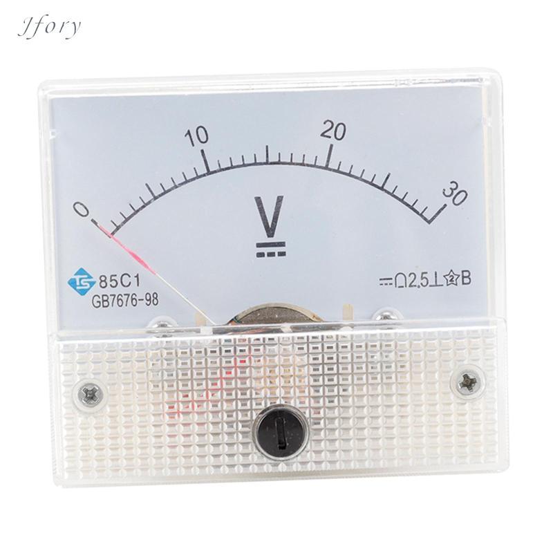 Jfory Vôn kế 85V 0-100V 0- 0-500V Hình chữ nhật Loại 2.5 Bảng điều khiển tương tự Vôn Đồng hồ đo điện áp