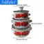 Nồi súp tráng men 3 món có nắp, Bộ Mini tráng men, cổ điển, có tay cầm, Nồi súp đáy phẳng, Nồi nấu cho gia đình, nhà hàng