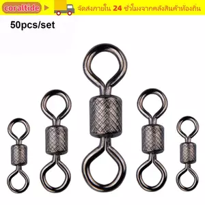 CORALTIDE Câu Cá Cán Xoay Đầu Nối Bền Thép Không Gỉ Chất Lượng Cao Vòng Chắc Chắn