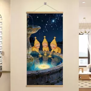 Ngôi Sao Người Chữa Bệnh Hoạt Hình Dễ Thương Tranh Trang Trí Mẫu Giáo Trẻ Em Phòng Khách Treo Tường Tranh Treo Tường 4.13