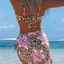Bộ đồ bơi nữ họa tiết da báo in hoa Bộ ba mảnh Bikini gợi cảm