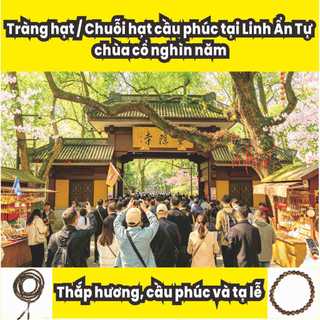 Gỗ Đàn Hương Xanh Mực Nước Cũ - Vòng Tay Phong Thủy Cho Nam Nữ Thắp hương, cầu phúc, tạ lễ, và đưa vòng tay qua lò hương cầu phúc