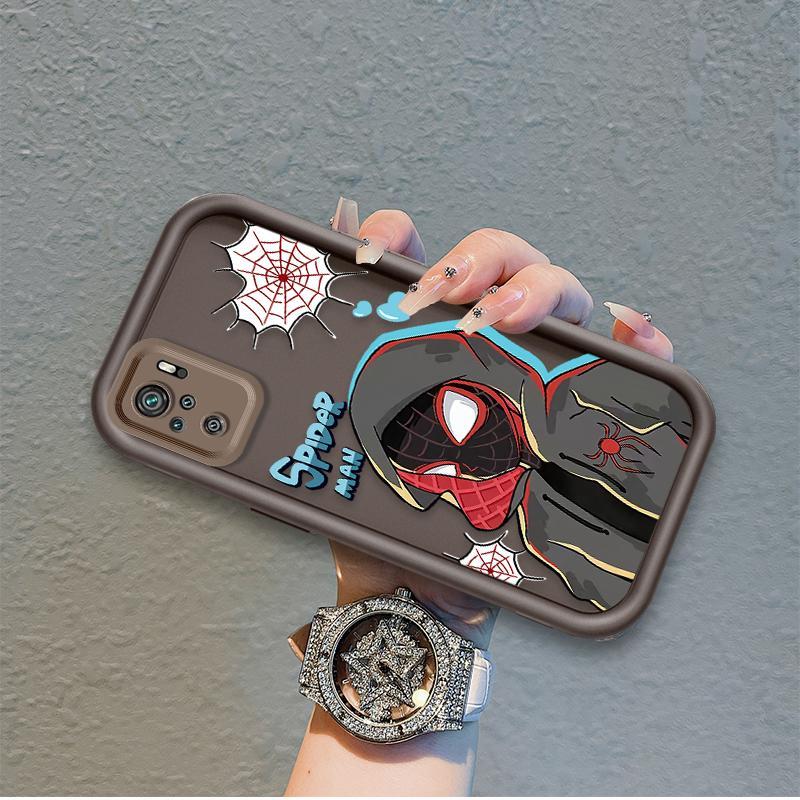 Ốp Lưng Cho Redmi Note 10 10S Pro Max 4G POCO M5S Phim Hoạt Hình Silicon ins Vỏ Điện Thoại Mềm TPU Spider Man Cool Boy Angel Eye Ốp Lưng Chống Sốc