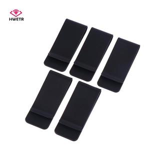 HWETR 5 Cái Đơn Giản Mỏng Kim Loại Kẹp Tiền Di Động Đa Năng Kinh Doanh Kẹp Thẻ Nam Ví Đựng Thẻ Kinh Doanh Ví Kẹp Tiền Mặt