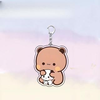 ( QUÀ TẶNG VALENTINE ) Cute Couple Keychain Pendant for Bags or Backpacks, Trendy Stude