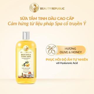 [V] Sữa tắm tinh dầu Ý phục hồi độ ẩm làn da với HA Beauty Republic Bottega Toscana 500ml