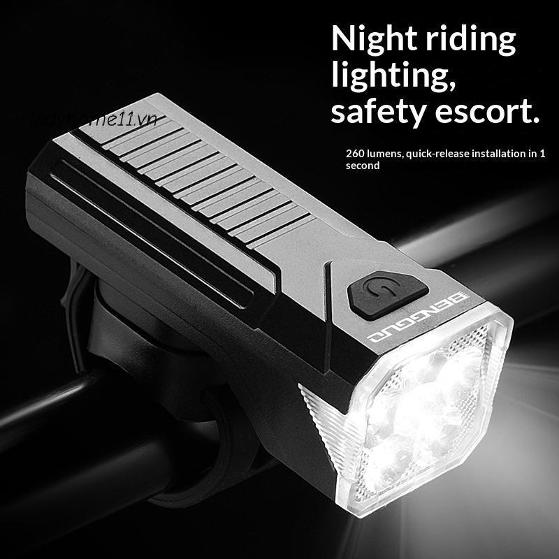 Sạc Đèn Xe Đạp LED Mini An Toàn Ban Đêm - Có Đèn Trước Và Sau