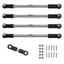 5 Chiếc Thép Turnbuckles Camber Liên Kết Ngón Chân Liên Kết Bộ Liên Kết Cho Arrma 1 / 8 Karton Outcast 1 / 7 BIG ROCK Nâng Cấp Phần Phụ Kiện