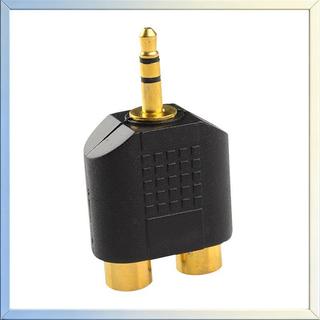 Any2Get5% tắt 1 cái Mạ vàng âm thanh nổi Âm thanh nam Cắm vào 2 RCA nữ ja Y 3.5mm Adapter