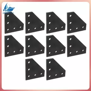 10 Cái 2020 Tấm Khớp Hình Chữ L Giá Đỡ Góc Cho Hồ Sơ Đùn Nhôm Tăng Cường Ổn Định & Hỗ Trợ