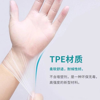 Hộp 100 găng tay TPE làm bếp nấu ăn dùng 1 lần tiện dụng 3 size