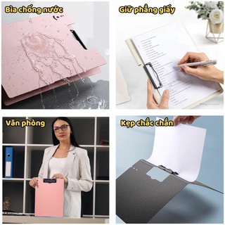 Bìa hồ sơ Kẹp Đứng A4 - Màu đơn sắc trẻ trung bắt mắt - Bìa trình ký- File Bảng Kẹp Tài Liệu Văn Phòng lịch sự