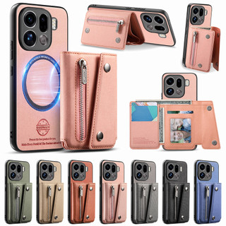 Ốp Điện Thoại Cho OPPO Reno 15 Pro Mini Max 14 13 15F 15C 14F 13F F31 K13 K13X Nam Châm Mạnh Có Thể Tháo Rời Ốp Lưng Ví