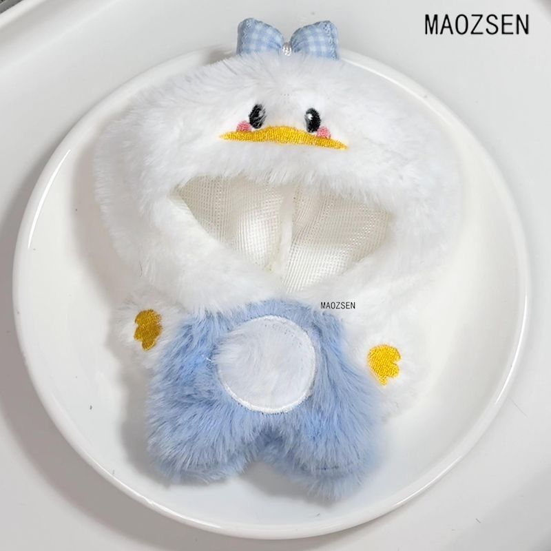 Quần Áo Cho Bé 10cm Sang Trọng Đồ Chơi Dễ Thương Vịt Jumpsuit Cotton Búp Bê Thay Thế Quần Áo Búp Bê Quần Áo