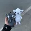 Chihuahuahua Spoof Búp Bê Mặt Dây Chuyền Trừu Tượng Dệt Kim Sang Trọng Búp Bê Ba Lô Đồ Trang Trí Quà Tặng Cho Bạn Gái