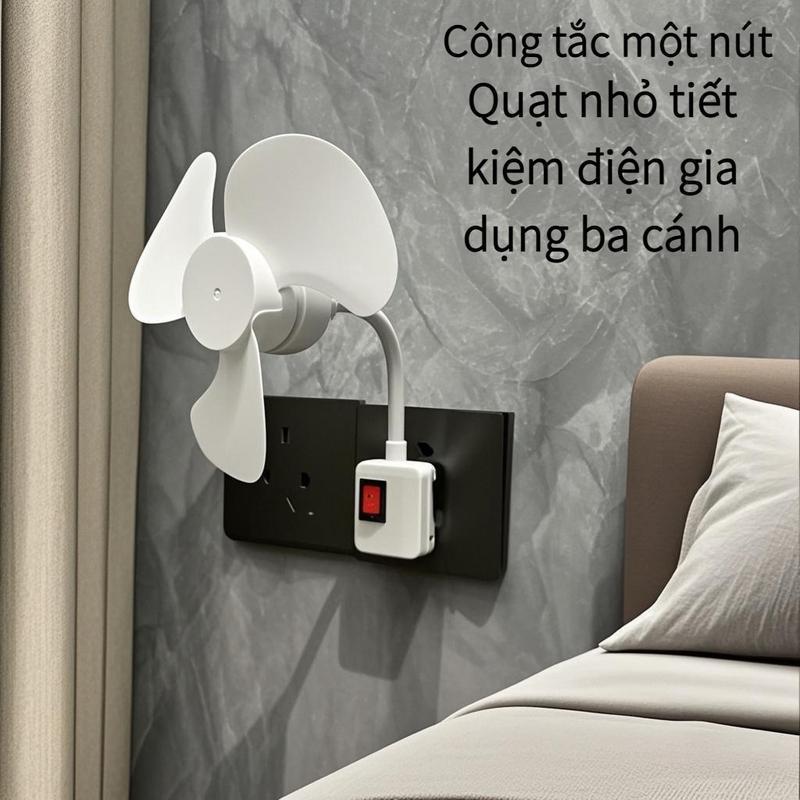 Quạt ba cánh nhỏ E27 và giao diện USB Quạt 3 cánh có phích cắm phù hợp cho nhà ở, văn phòng, ký túc xá, nhà bếp