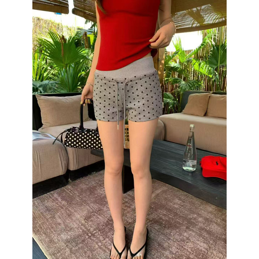 quần short American Polka Dot 2026 Summer Casual Drawstring Yoga Beach
