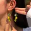 Bông Tai Chanh Dangle Trái Cây Mùa Hè - Trang Sức Bohemian Phù Hợp Làm Quà Tặng