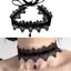 Mới - Trang sức ren hoa Gothicpunk cho nữ với cổ nhung và chocker giọt nước