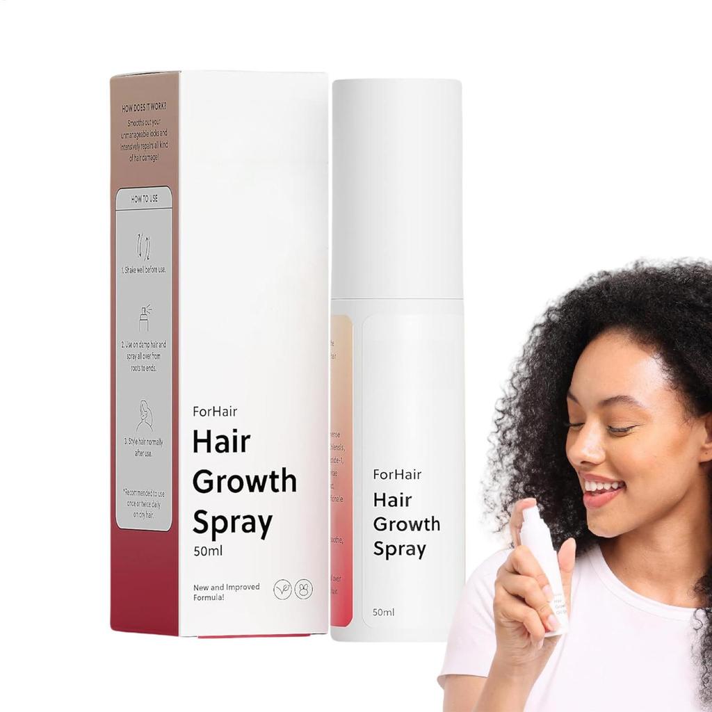 Hair Growth Oil Spray 50ml Hair Growth Scalp Spray Fast-Absorbing Oil Non-Greasy Mist for Thicker Fuller Density ewoekvn