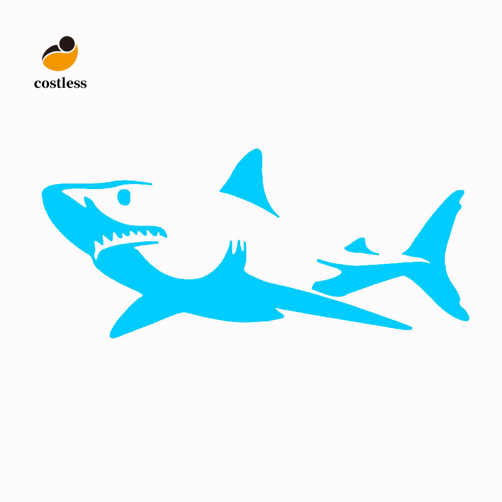 Không tốn kém Cool Shark Xe Máy PET Tự Dính Phản Quang Xe Dán Decal Trang Trí