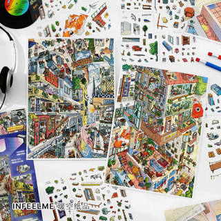 InfeelMe My Cabin 20.0 Series Collage Giải Nén Cảnh 2.5D Cảnh Quan Dán