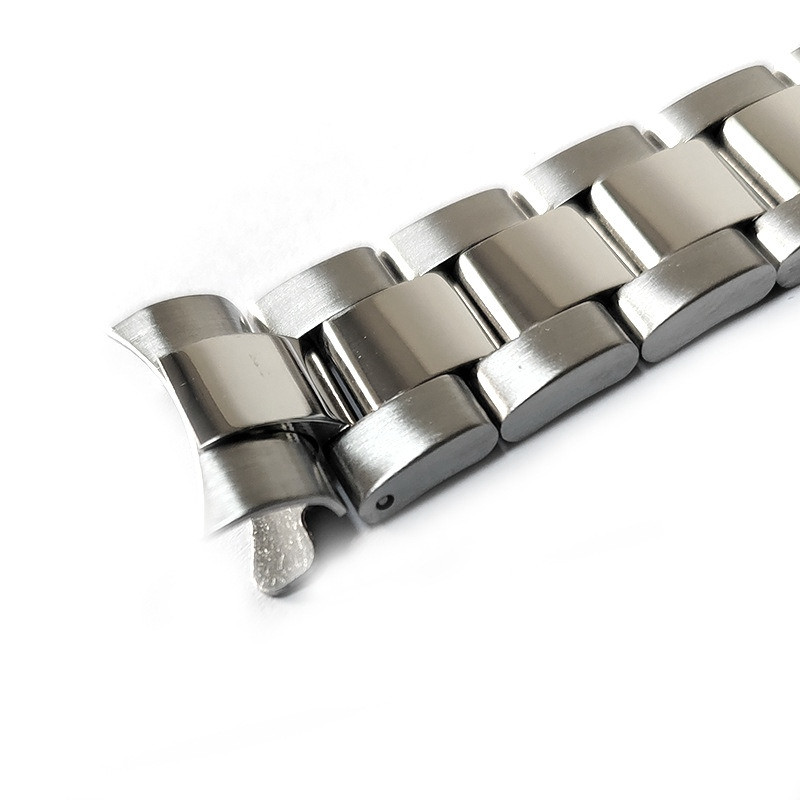 Dây đeo đồng hồ bằng thép không gỉ cong 20mm cho Rolex Daytona Submariner Nước ma thợ lặn Oyster Dây đeo đồng hồ dành cho nữ Vòng đeo tay hồ quang Liên kết cuối