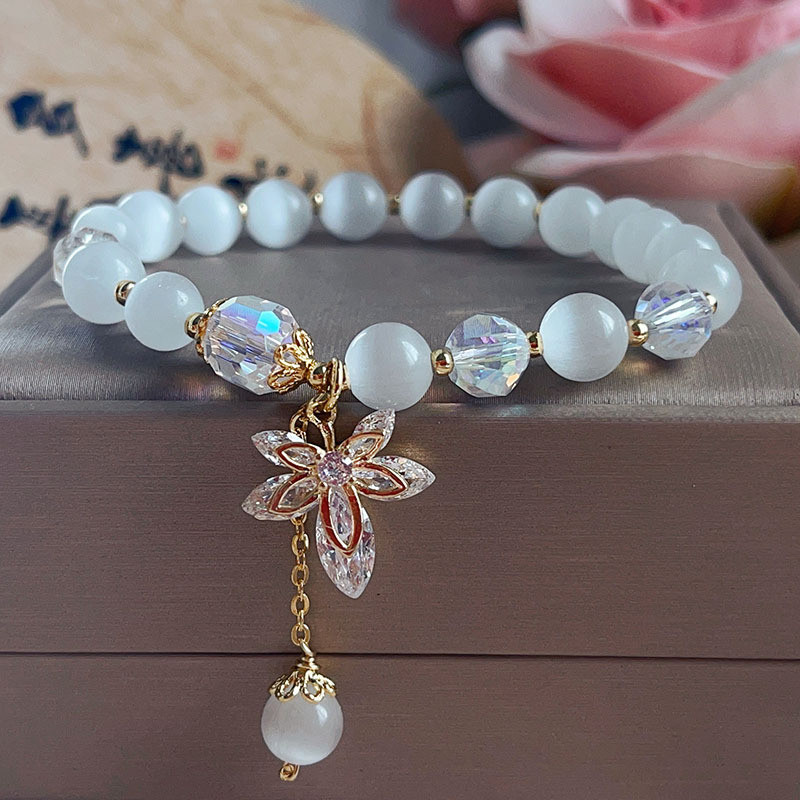 Vòng tay đá mắt mèo khí chất tinh tế mới