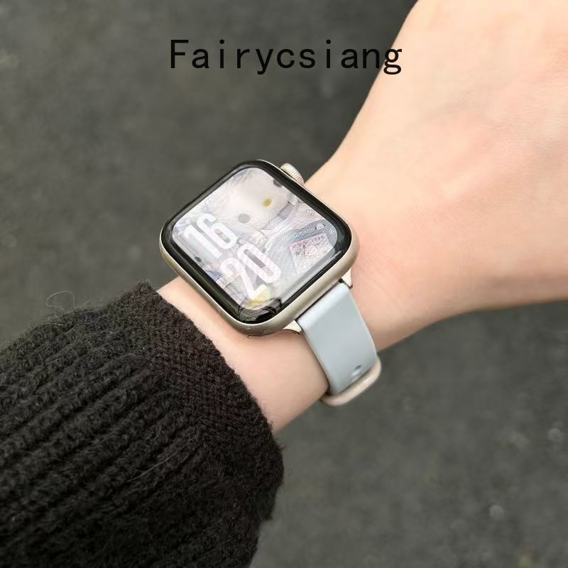 Dây đeo silicon mỏng mềm cho Apple Watch Series 11 10 9 8 7 6 SE 5 4 Ultra3 2 cho 46mm 42mm 49mm 45mm 44mm 38 40mm 41mm