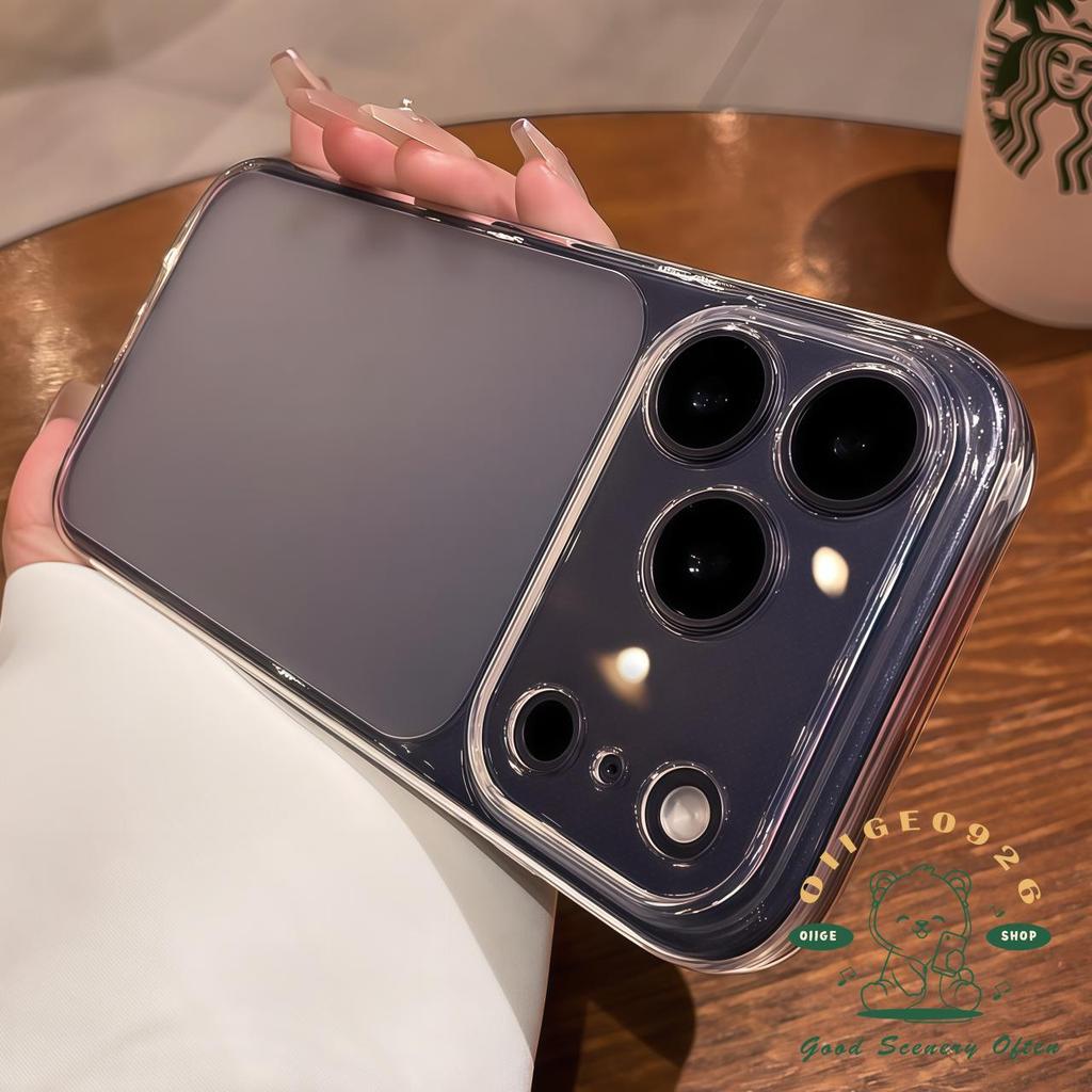 【 Ốp lưng iPhone17 】 Túi khí chống rơi màu cam Vỏ điện thoại iphone17 Pro Max 16 15 14 13 cho vỏ iPhone Vỏ mềm silicon TPU chống sốc