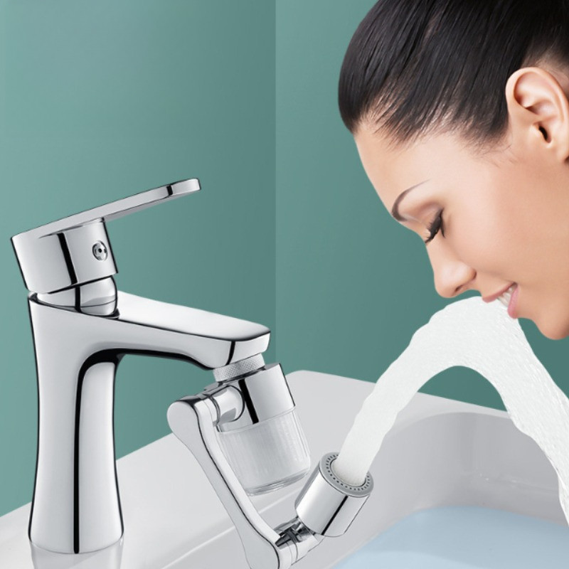Đầu Lọc Nước Tại Vòi Bồn Rửa Mặt, Xoay 1080° linh hoạt,Thép không gỉ cao cấp, Tiết kiệm nước, Dễ lắp đặt