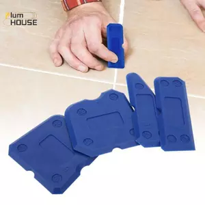 PlumHOUSE 4 Bộ Dụng Cụ Caulking Silicone Joint Sealant Spreader Thìa Cạp Cạnh Dụng Cụ Sửa Chữa Sàn Ngói Cạnh Dụng Cụ Làm Sạch Tay VN