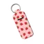 Yoo Portable Strawberry Cherry Lip Balm Case Móc khóa được làm từ Neoprene chống thấm nước để đi lại hàng ngày và kích hoạt mua sắm