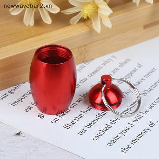 [Mới] Hộp đựng thuốc có khóa móc khóa Hộp đựng thuốc Hộp đựng viên nang bỏ túi.