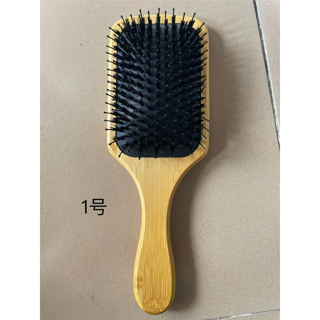 Hàng sẵn có Massage Tre Lược Cầm Tay Tiết Kiệm Nhân Công Đầu Tròn Răng Tre Không Làm Tổn Thương Tóc Nữ Tóc Dài Hộ Gia Đình Đệm Không Khí Com