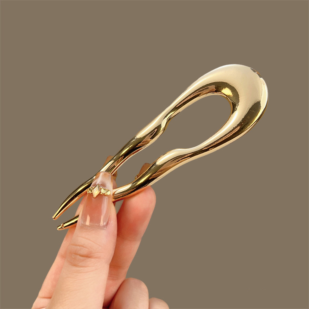 Kẹp Tóc Hình Chữ U Vintage from Hợp Kim Bền, Perfect cho DIY Phụ Kiện Tạo Kiểu Tóc