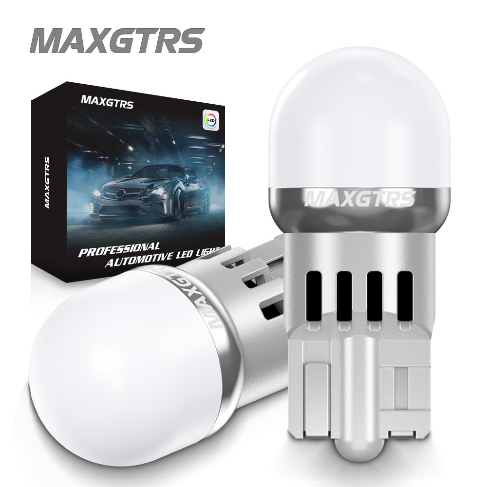 MAXGTRS T10 W5W 194 168 Ánh Sáng Mềm 2SMD 3030 LED Trắng Vàng Đỏ Cho Nội Thất Đọc Biển Số Dome Cửa Thay Thế Blub
