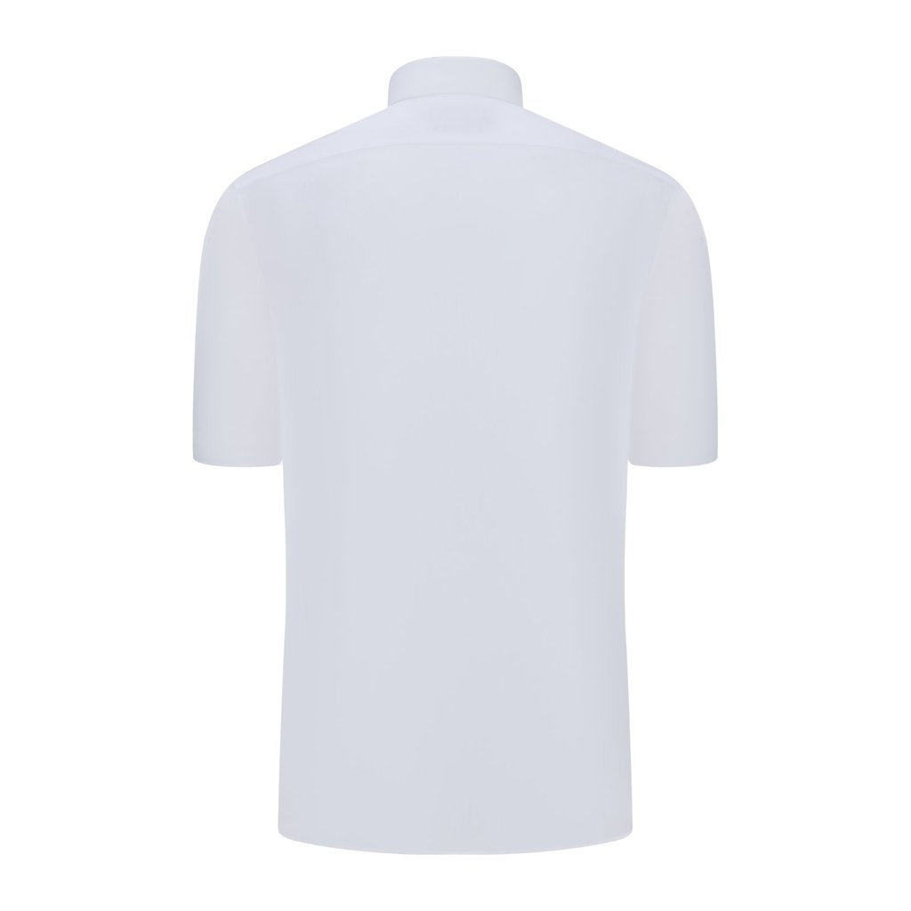 Áo sơ mi tay ngắn vạt tròn SAN SCIARO vải Cotton form REGULAR SS00000052