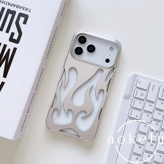 Tản nhiệt rỗng ngọn lửa mờ mờ phù hợp cho vỏ điện thoại iPhone 17 Promax Apple 16 / 15 / 14 / 13 / 12 / 11 chống rơi cá nhân hóa nhẹ và vỏ mềm mỏng
